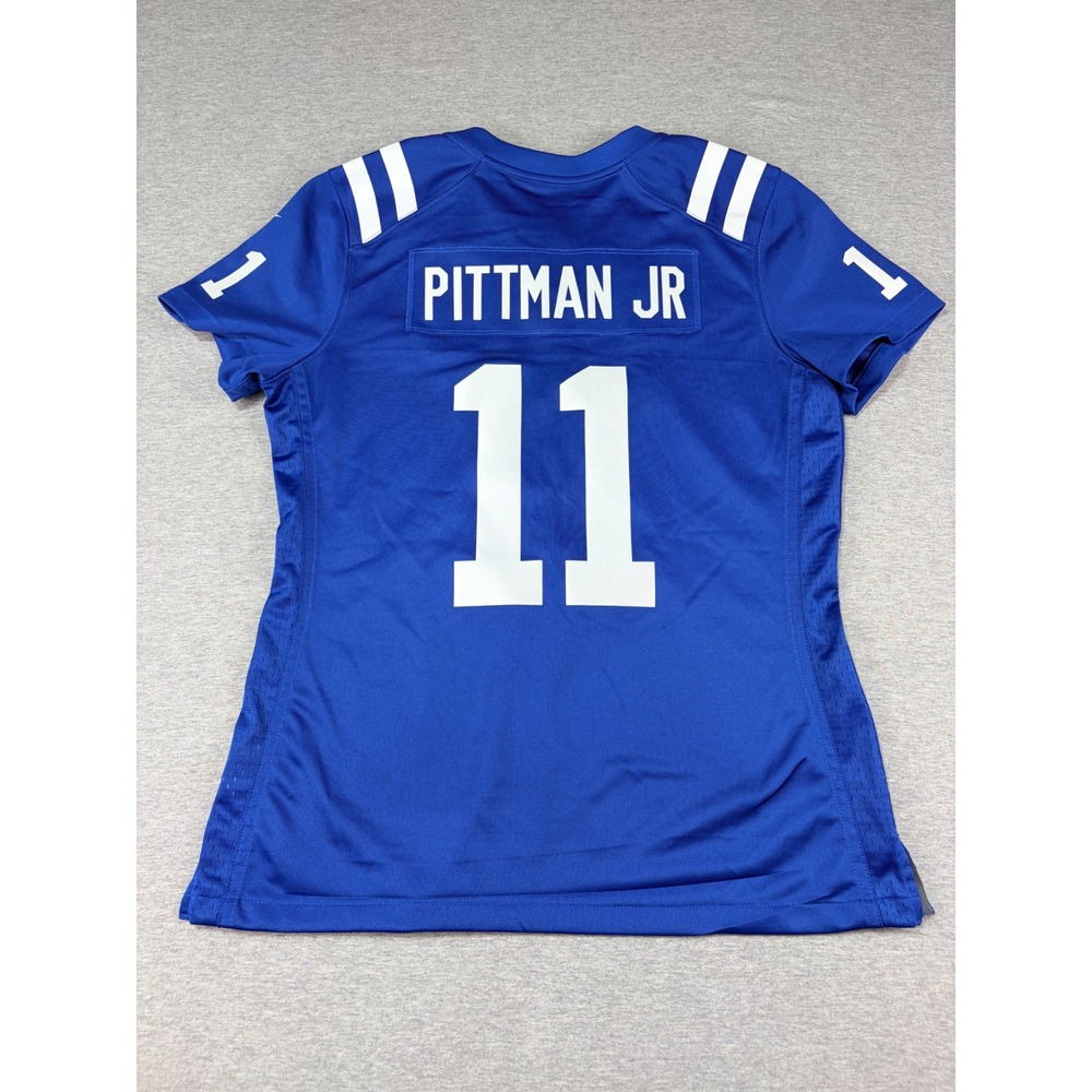 Nike Indianapolis Colts Michael Pittman Jr 11 Jersey Womens Medium Blue NFL New - Picture 7 of 8
